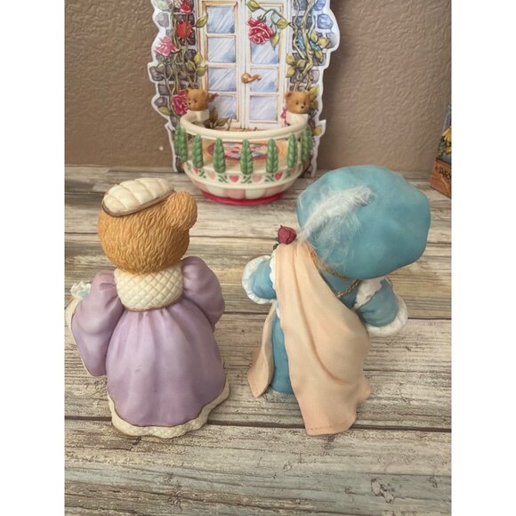 Cherished Teddies Romeo & Juliet Collector Set 1996 Pre-owned in Box w/FLAW - Picture 6 of 16